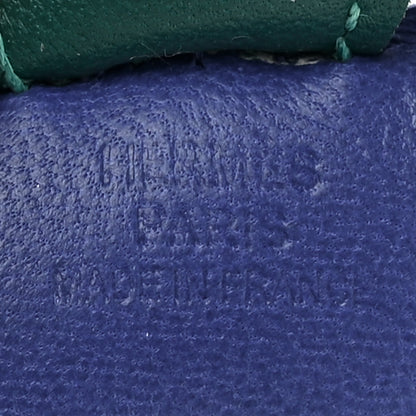 Hermes Milo Lambskin Grigri Rodeo Horse Bag Charm PM Bleu Electrique Lime Malachite 3 of 3