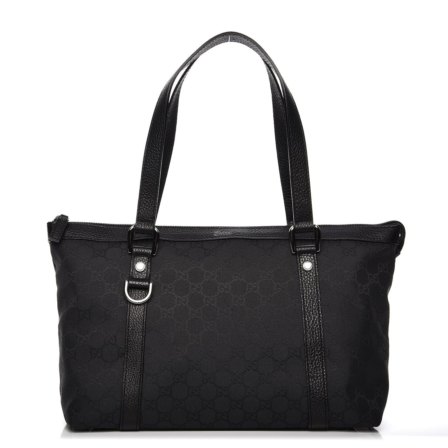 Nylon Monogram Medium Abbey Tote Black