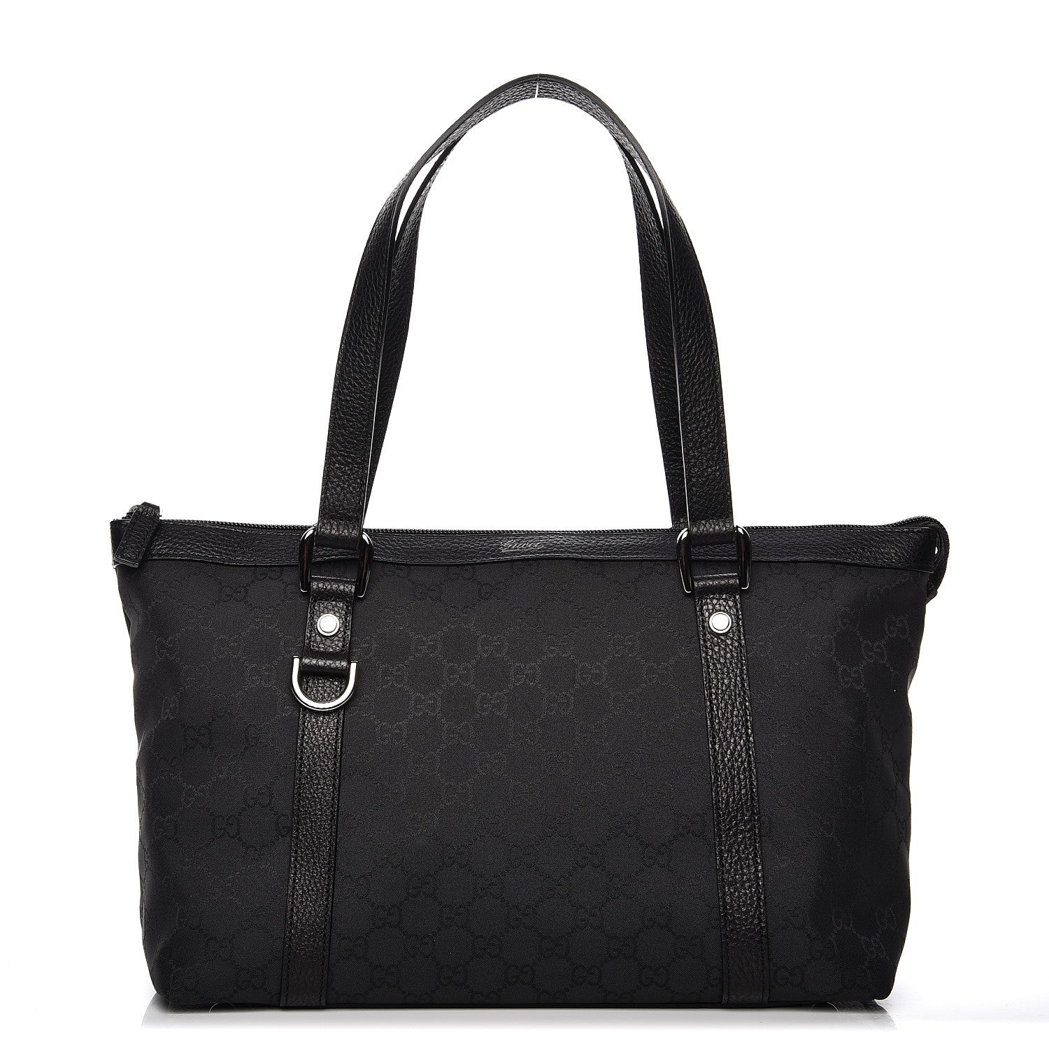 Gucci Nylon Monogram Medium Abbey Tote Black 1 of 10