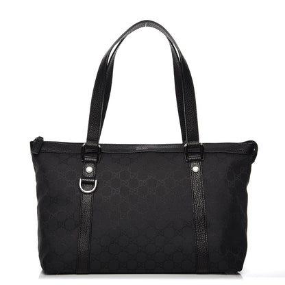 Gucci Nylon Monogram Medium Abbey Tote Black 1 of 10