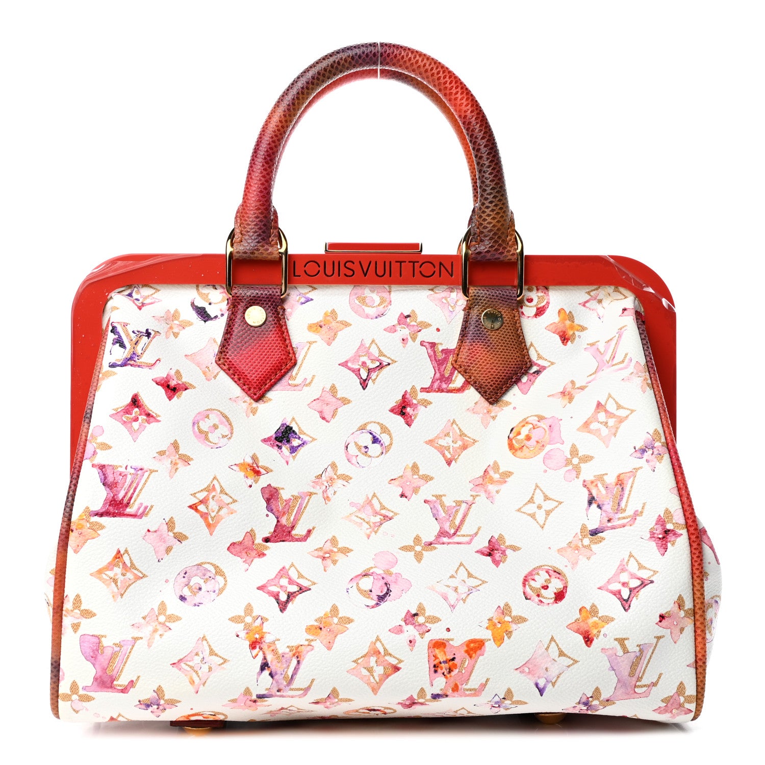 Louis Vuitton Watercolor Aquarelle Frame Speedy White 1 of 4
