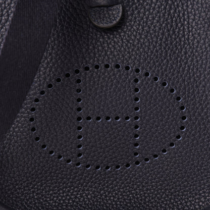 Hermes Taurillon Clemence Evelyne TPM Bleu Nuit 8 of 10