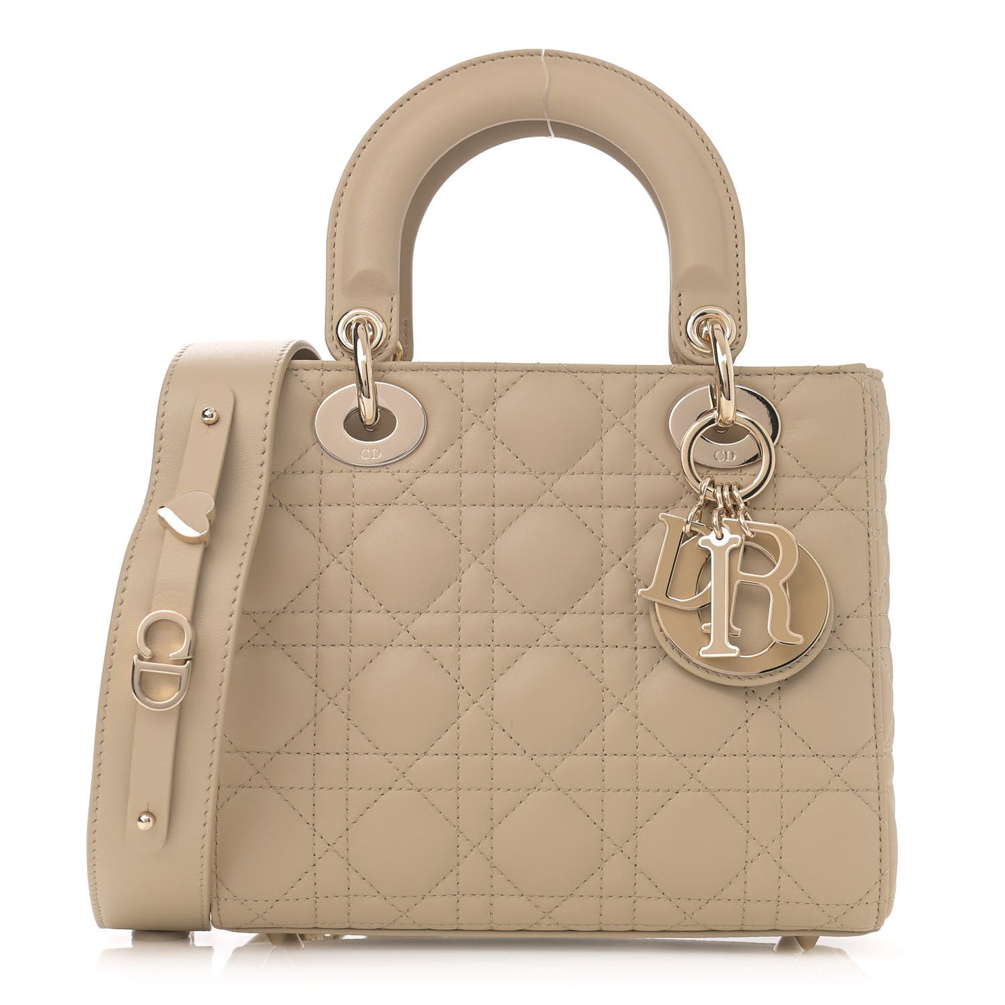 Calfskin Cannage Small My ABCDior Lady Dior Beige