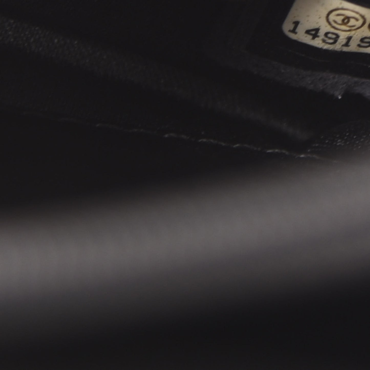 Lambskin Stitched Orient Express Wallet on Chain WOC Black