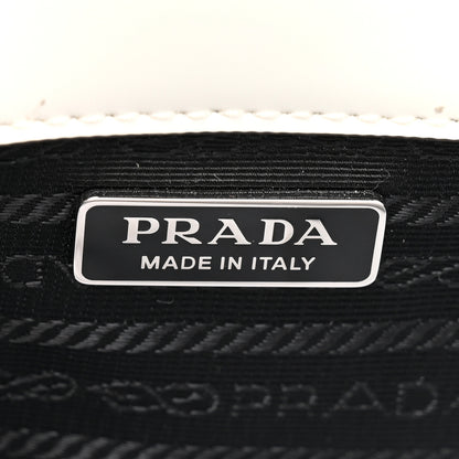 Prada Spazzolato Mini Re-Edition 1995 Double Handle Handbag White 6 of 11