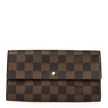Louis Vuitton Damier Ebene Sarah Wallet 1 of 7