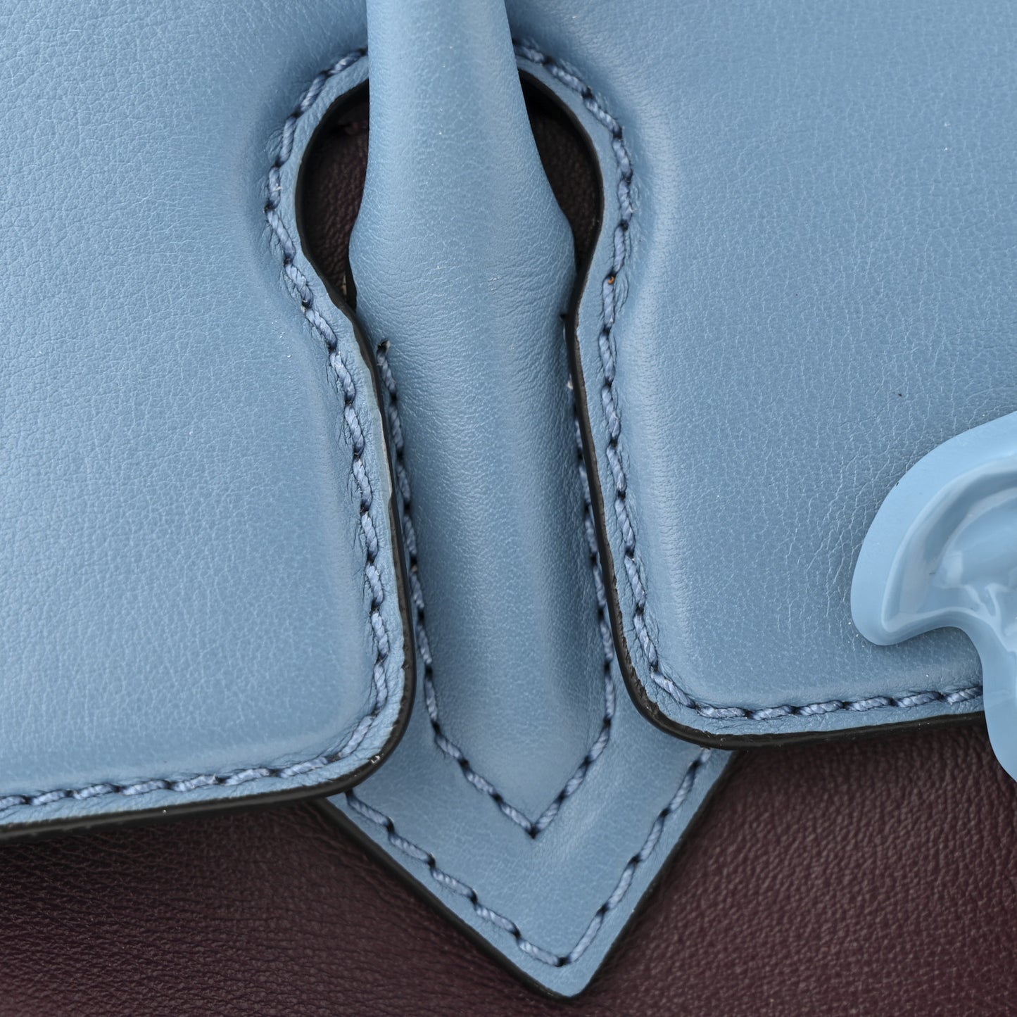 Calfskin Medium Palazzo Empire Bag Blue Purple Black