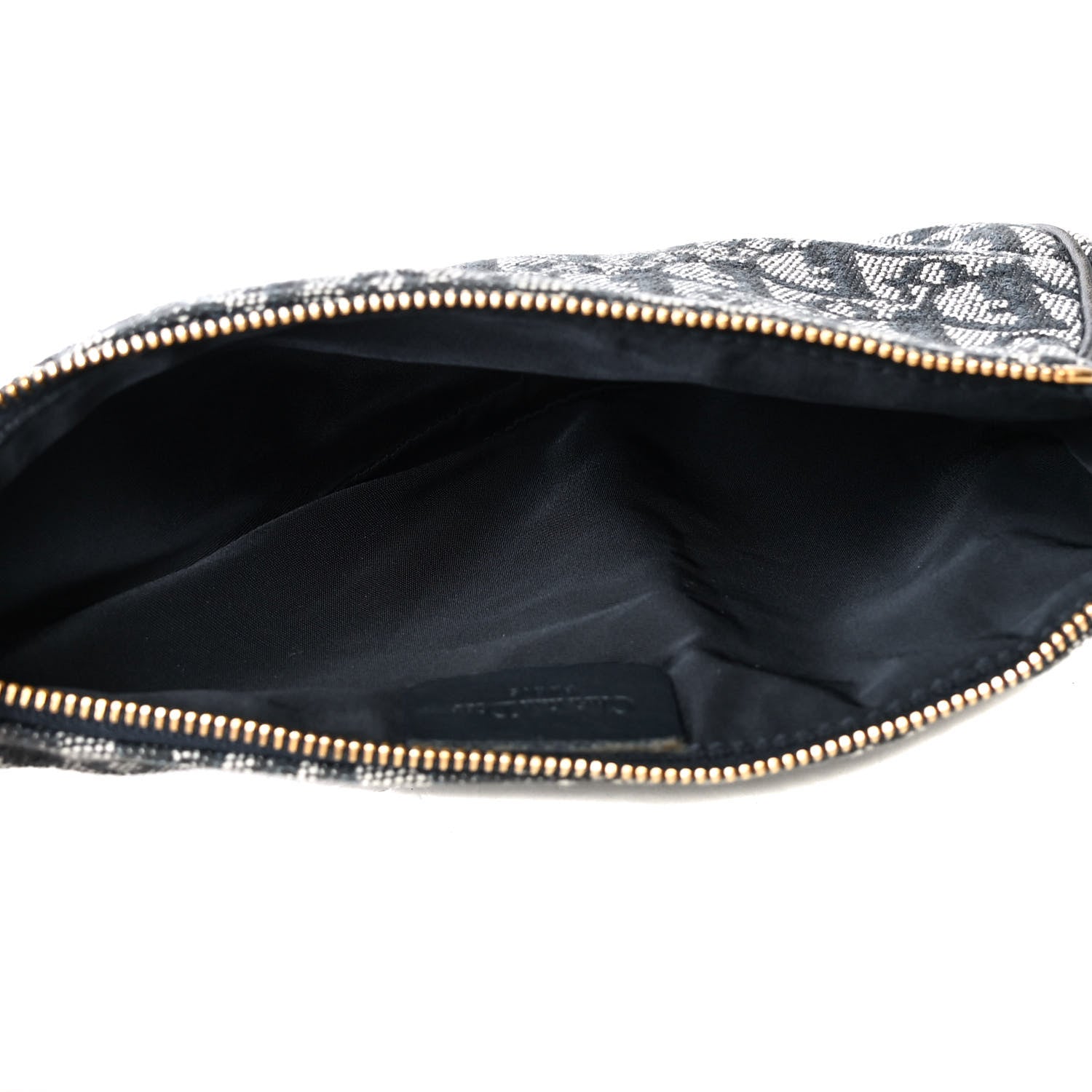 Christian Dior Monogram Mini Saddle Pochette Navy 4 of 4