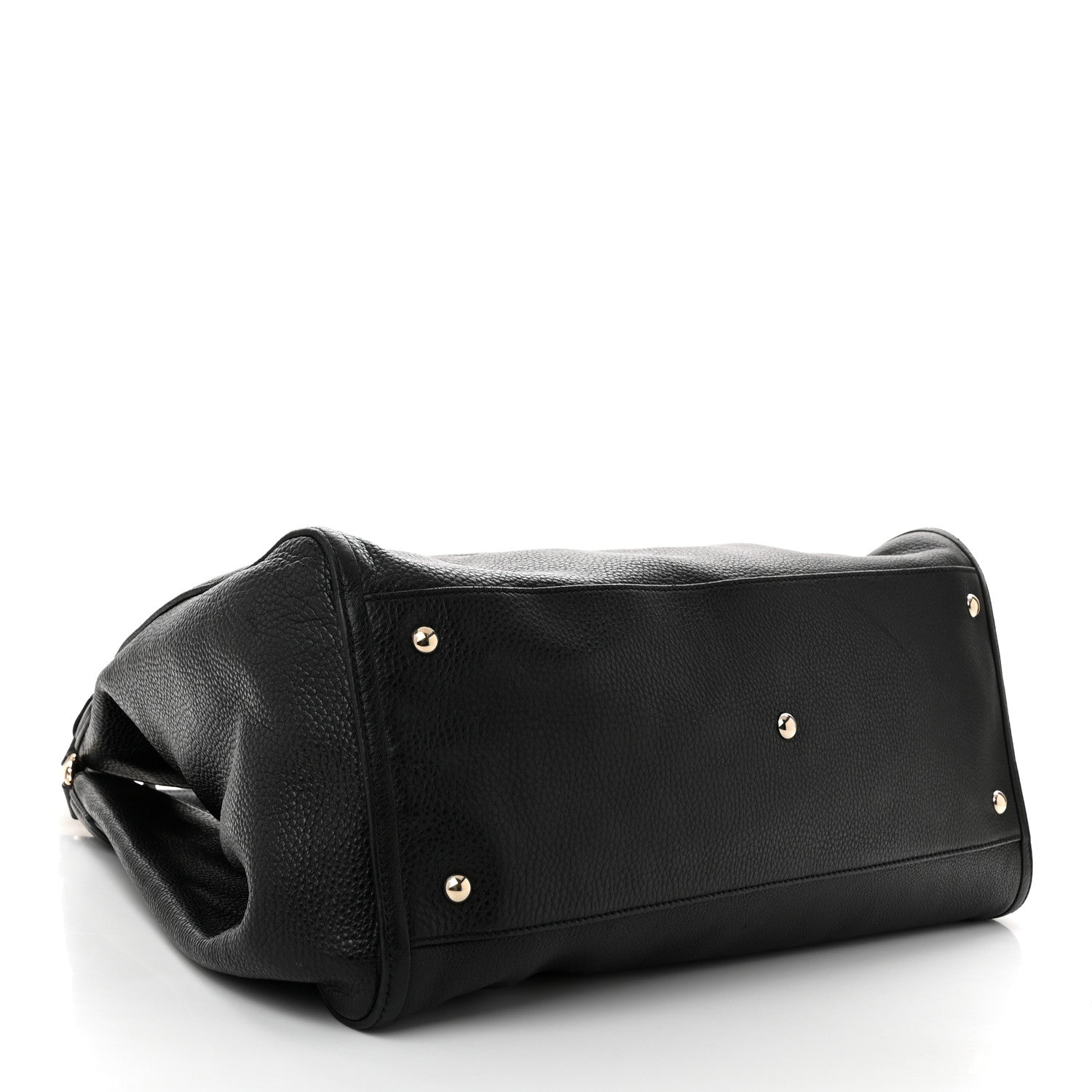 Gucci Pebbled Calfskin Large Soho Shoulder Bag Black 4 of 13