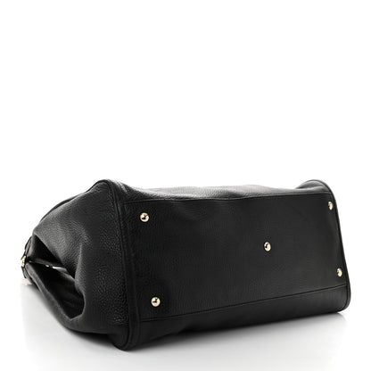 Gucci Pebbled Calfskin Large Soho Shoulder Bag Black 4 of 13