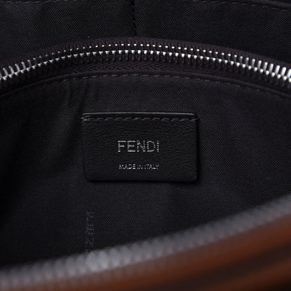 Fendi Vitello King Logo Embossed Medium By The Way Boston Bag Cuoio 8 of 9