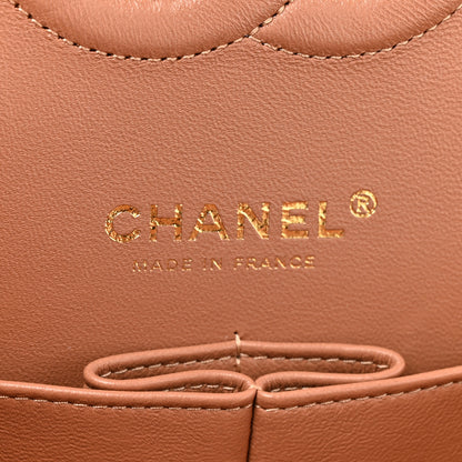 Chanel Lambskin Quilted Medium Double Flap Brown 6 of 10