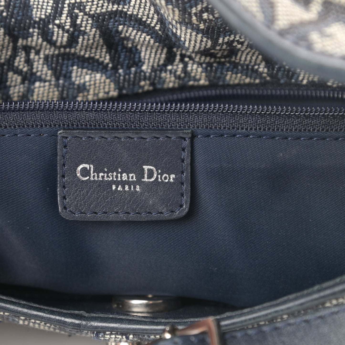 Monogram Charm Shoulder Bag Navy