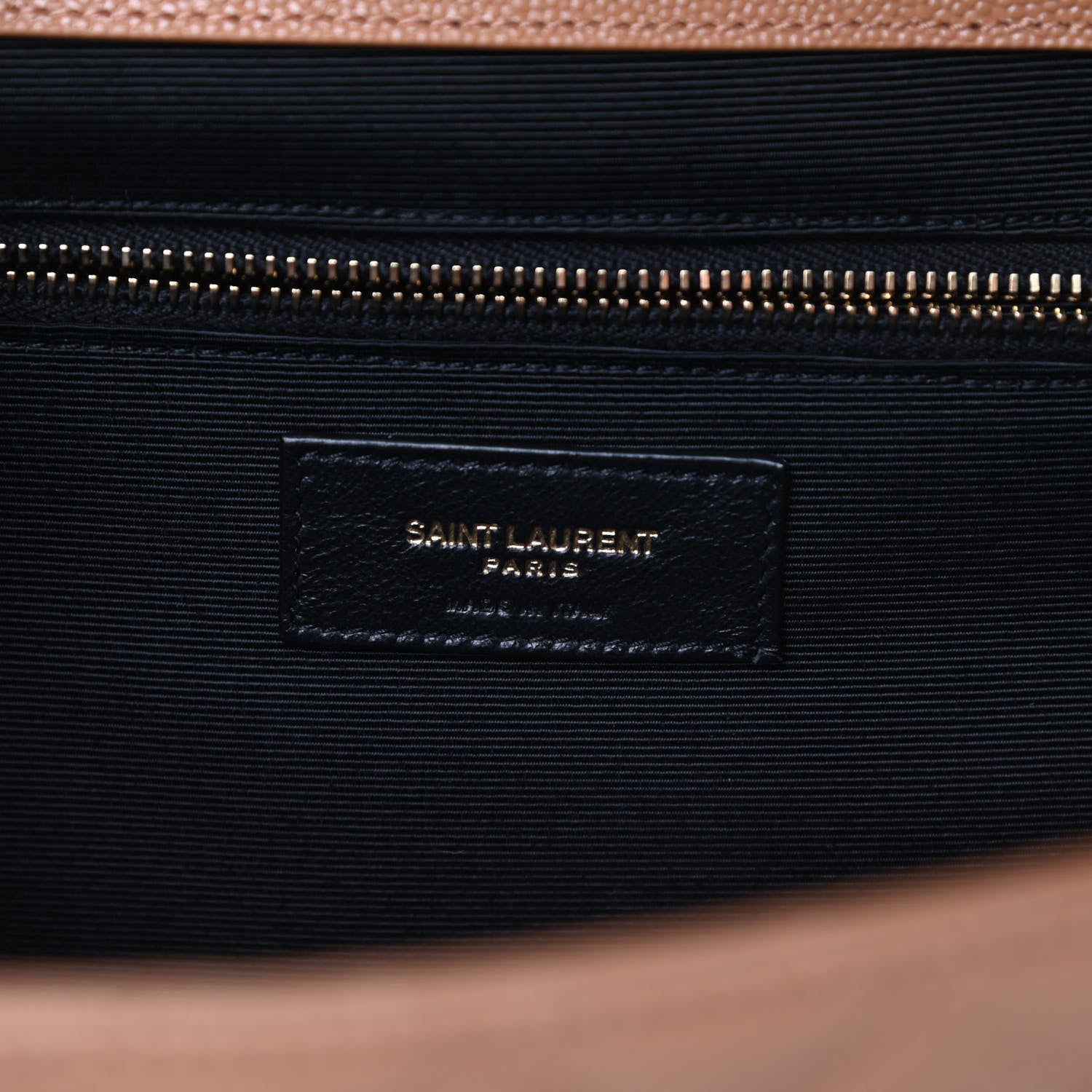 Saint Laurent Grain De Poudre Textured Mixed Matelasse Triquilt Large Monogram Satchel Dune 7 of 11