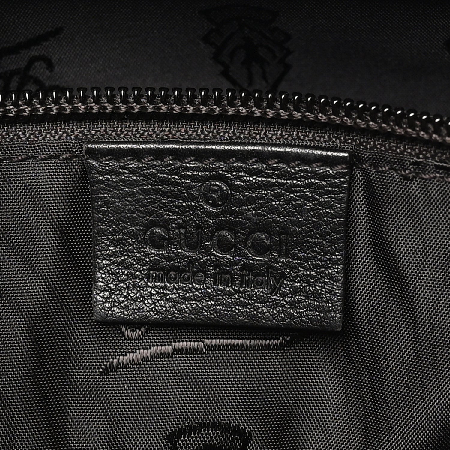 Gucci Guccissima Medium Flat Messenger Bag Black 6 of 10