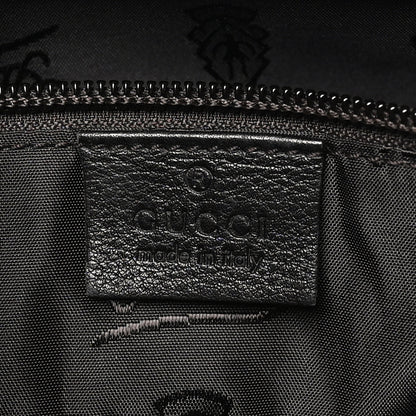 Gucci Guccissima Medium Flat Messenger Bag Black 6 of 10