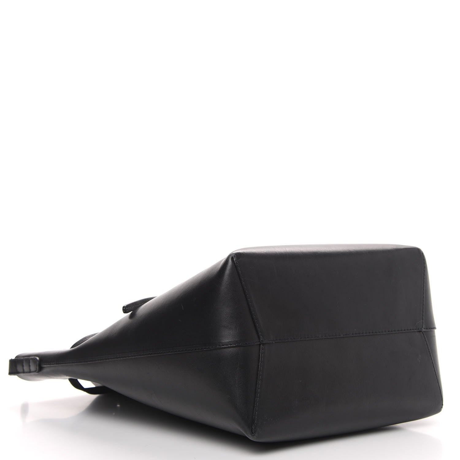 Mansur Gavriel Vegetable Tanned Calfskin Bucket Bag Black Flamma 4 of 16