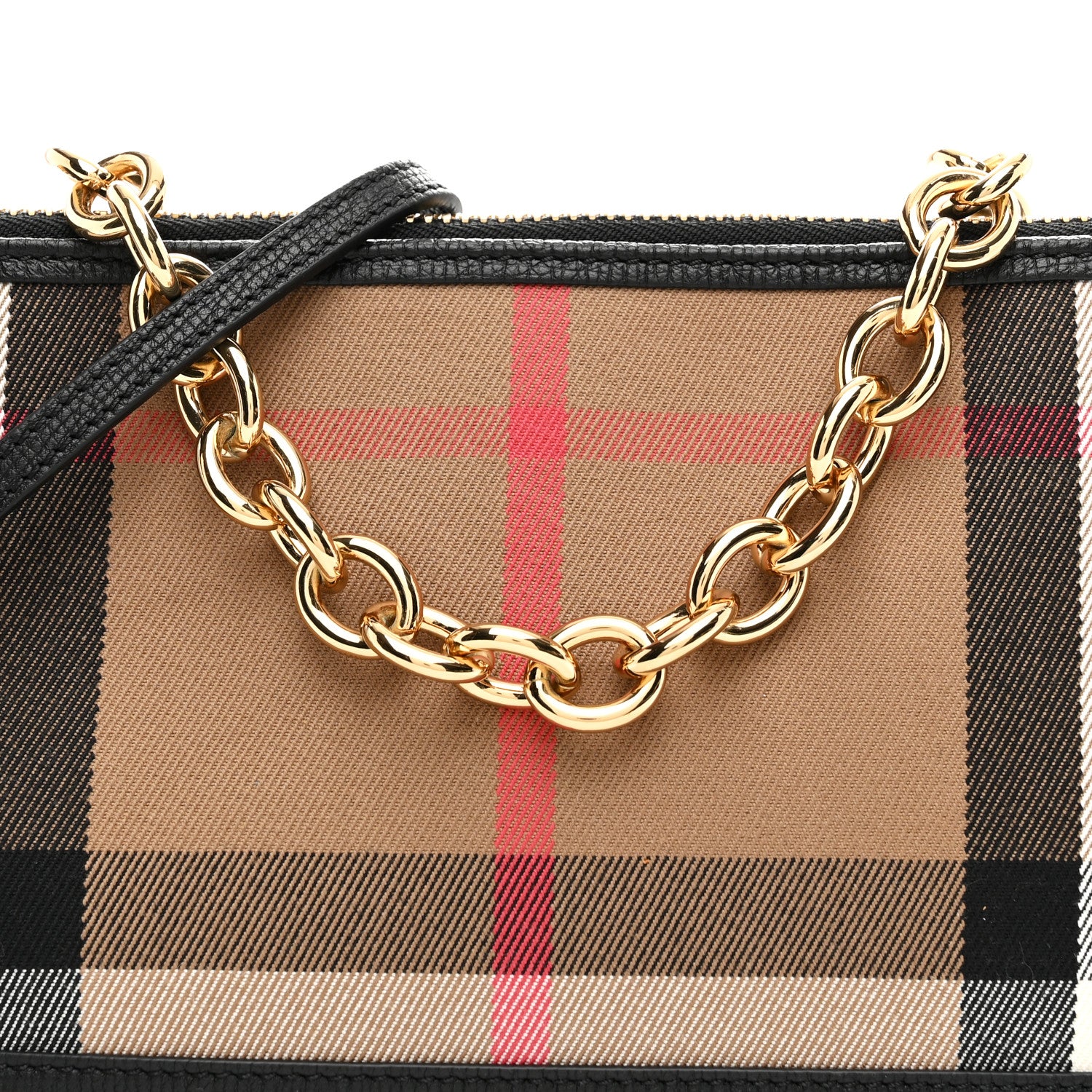 Burberry Derby House Check Abingdon Convertible Clutch Black 9 of 11