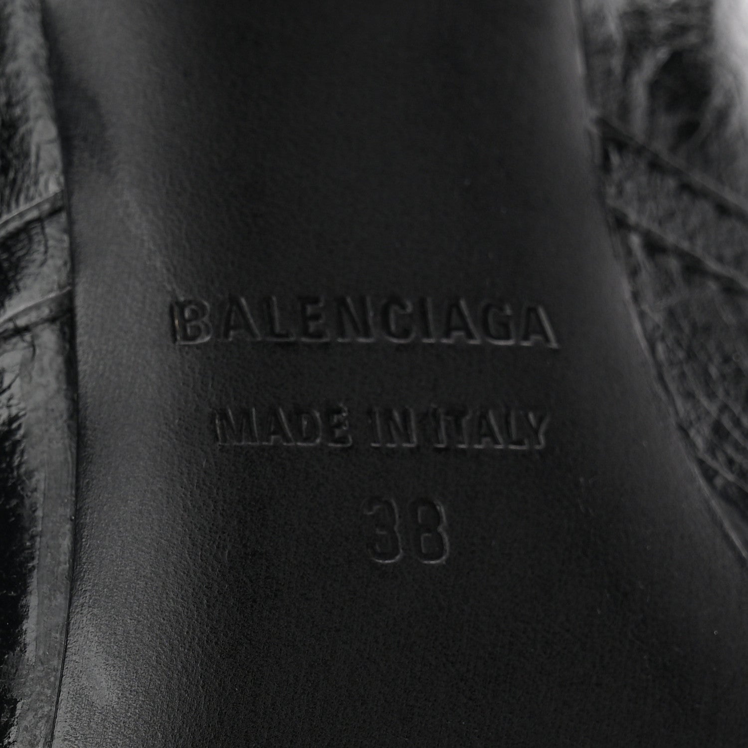 Balenciaga Agneau Arena Spike Spiked Cagole 90mm Boots 38 Black 7 of 10