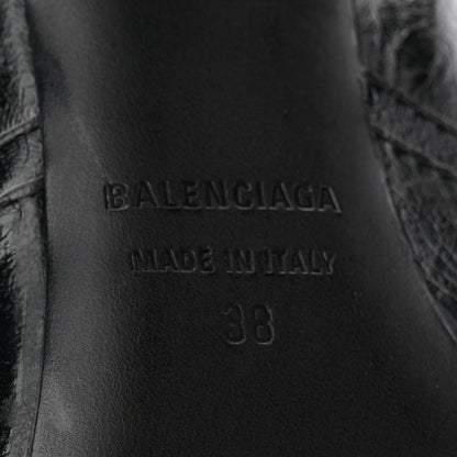 Balenciaga Agneau Arena Spike Spiked Cagole 90mm Boots 38 Black 7 of 10