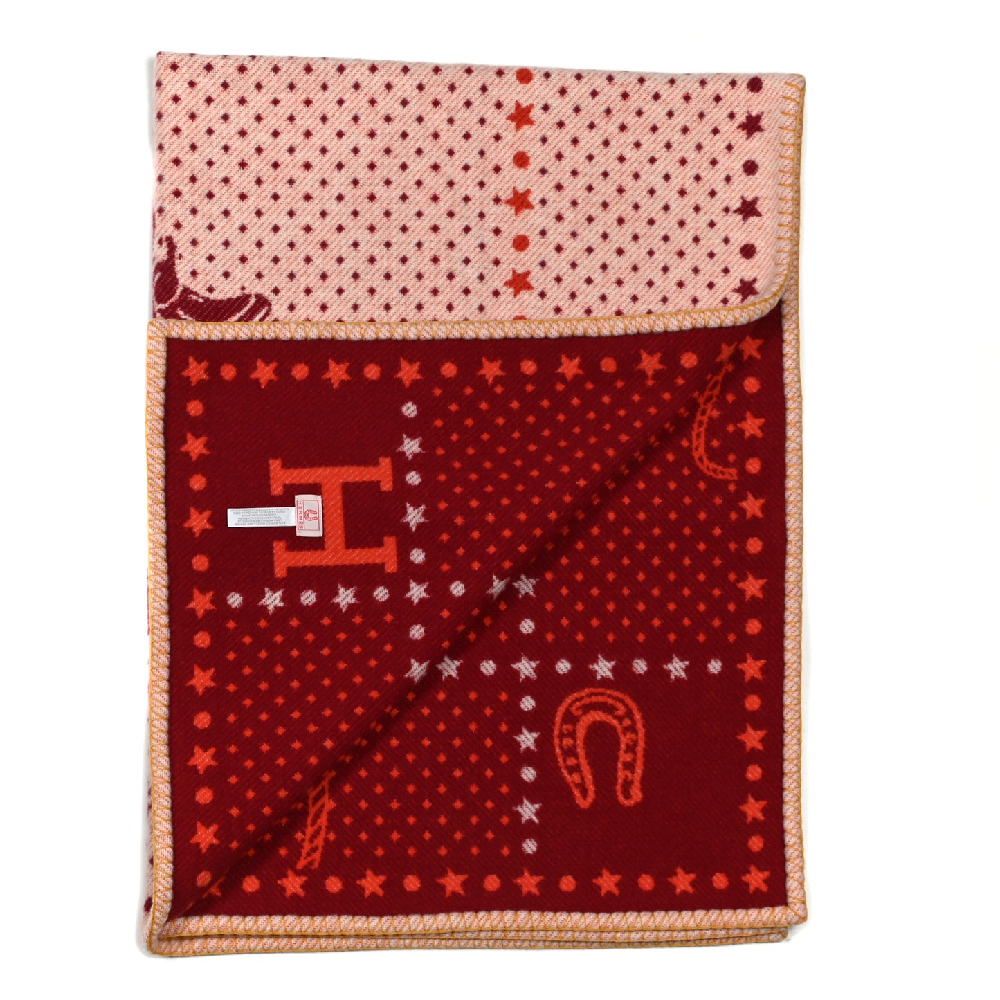 Wool Cashmere Western And Company Blanket Rouge H