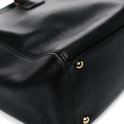 Chanel Calfskin Cerf Executive Shopper Tote Black 15 of 30