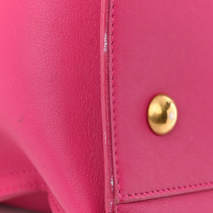 Saint Laurent Calfskin Small Classic Y Cabas Fuchsia 11 of 14