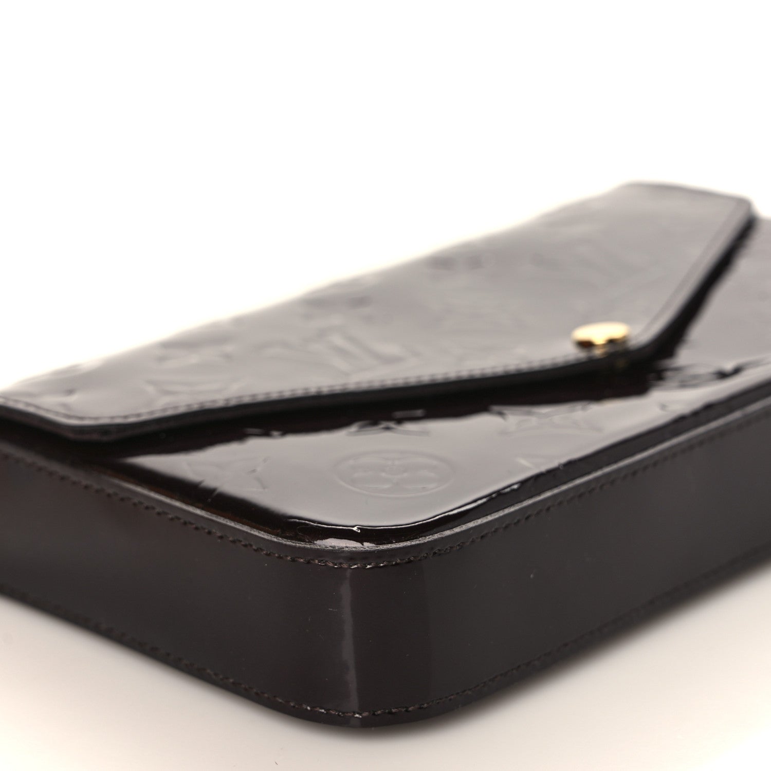 Louis Vuitton Vernis Pochette Felicie Chain Wallet Amarante 8 of 11