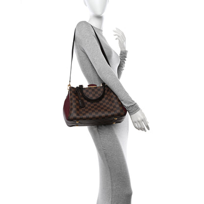 Louis Vuitton Damier Ebene Cuir Taurillon Brittany Bordeaux 2 of 15