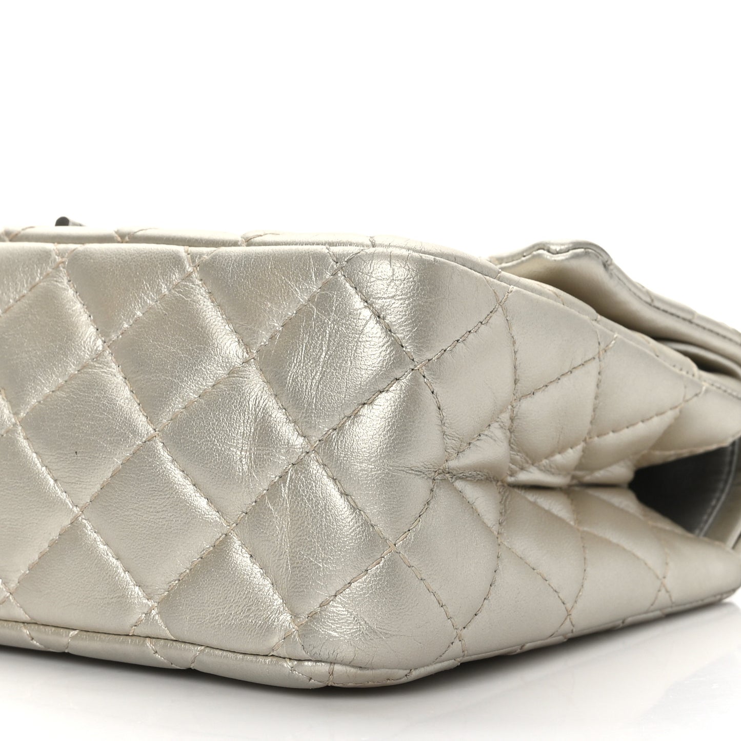 Metallic Lambskin Quilted 2.55 Reissue 226 Flap Pale Gold