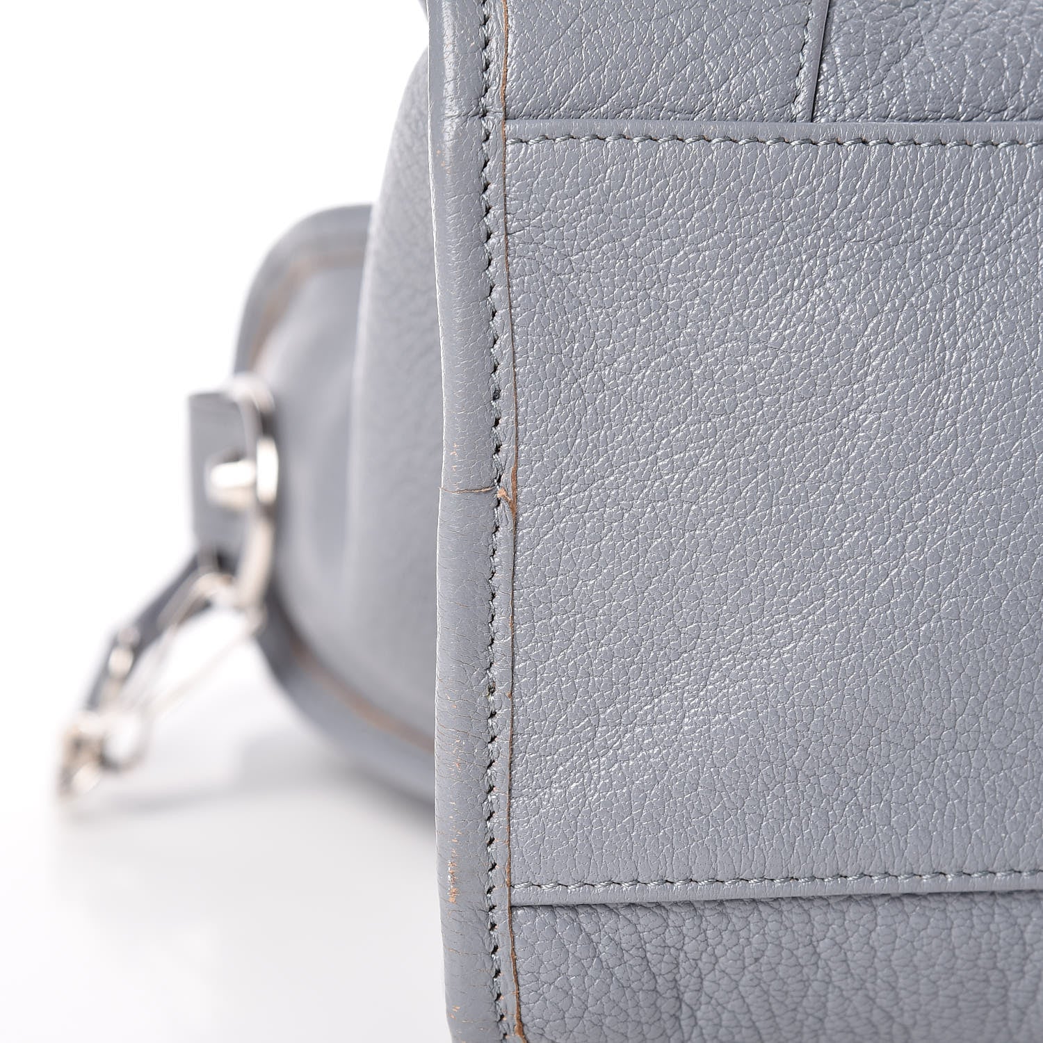 Balenciaga Chevre Silver Metallic Edge Hardware City Bleu Acier 10 of 10