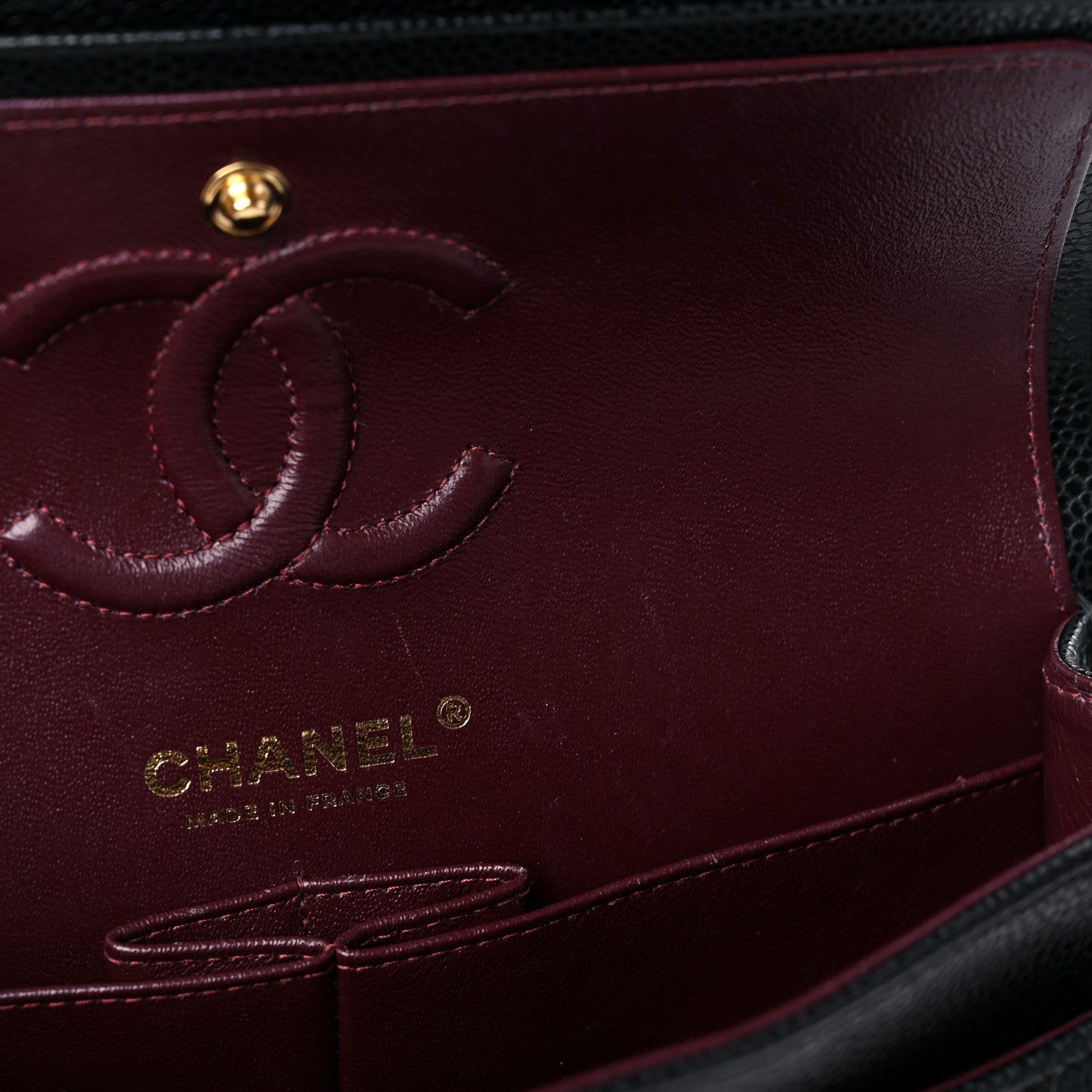 Chanel Caviar Quilted Small Double Flap Black 13 of 15