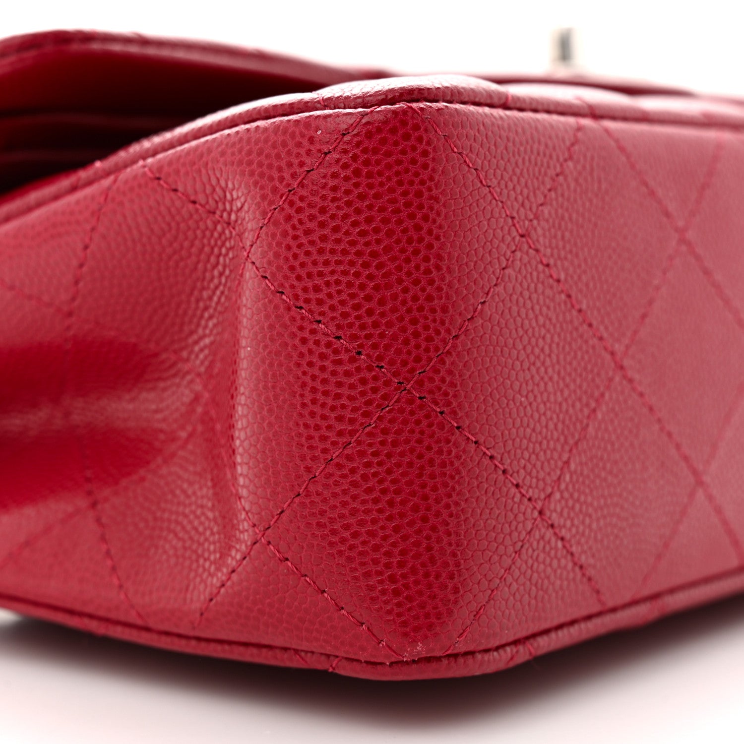 Chanel Caviar Quilted Small Double Flap Dark Pink 9 of 10