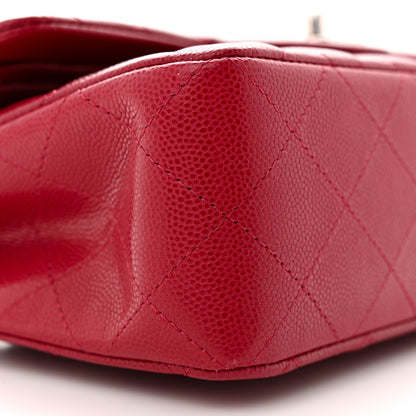 Chanel Caviar Quilted Small Double Flap Dark Pink 9 of 10