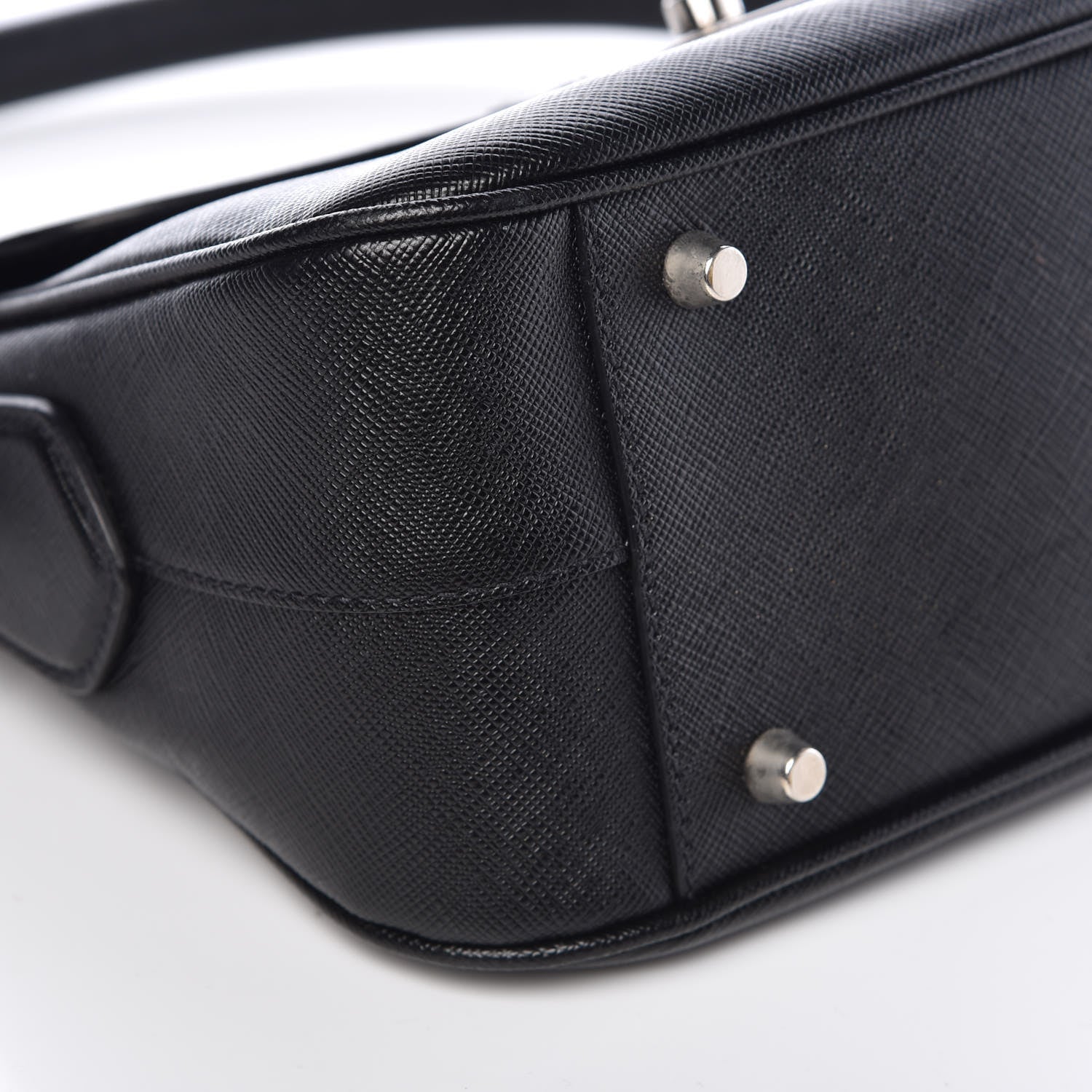 Prada Saffiano Lux Small Shoulder Bag Black 10 of 11