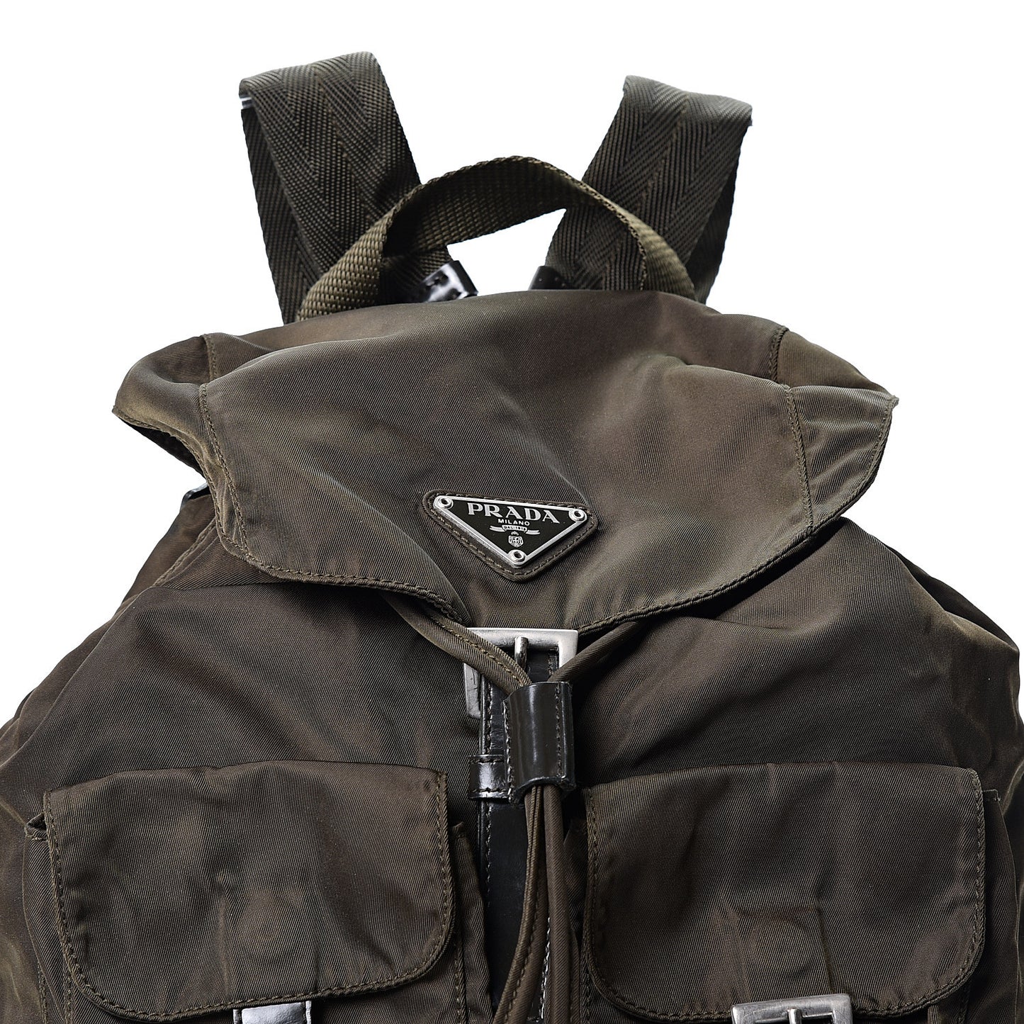 Tessuto Nylon Vela Small Backpack Dark Green