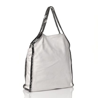 Stella McCartney X ED CURTIS Shaggy Deer Logo Embroidered Large Falabella Chalk 3 of 13