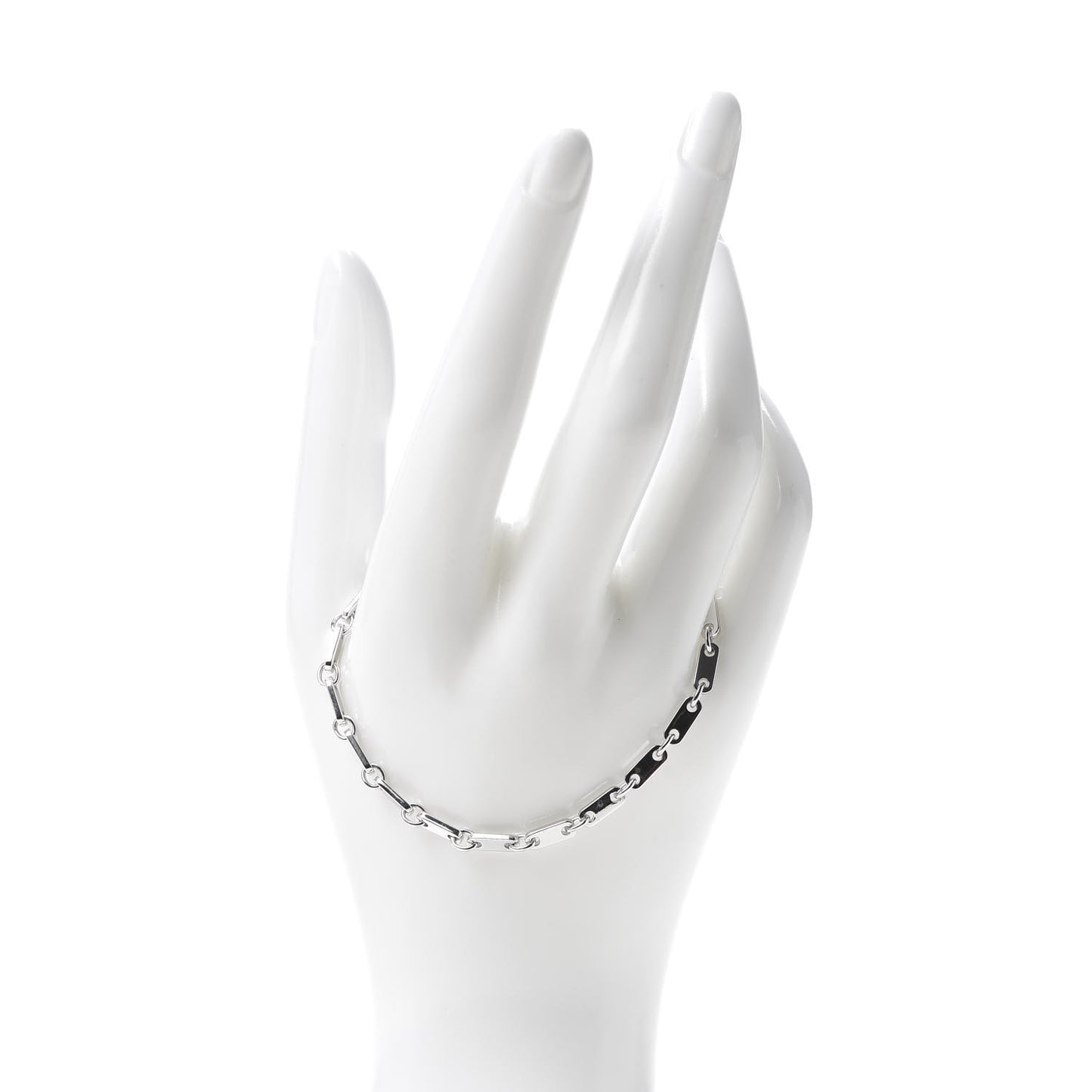 18K White Gold 3.5mm Fidelity Link Bracelet
