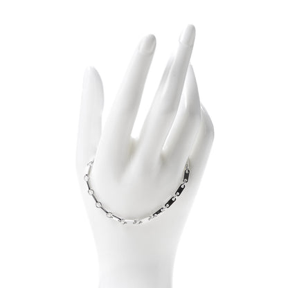 Cartier 18K White Gold 3.5mm Fidelity Link Bracelet 2 of 6