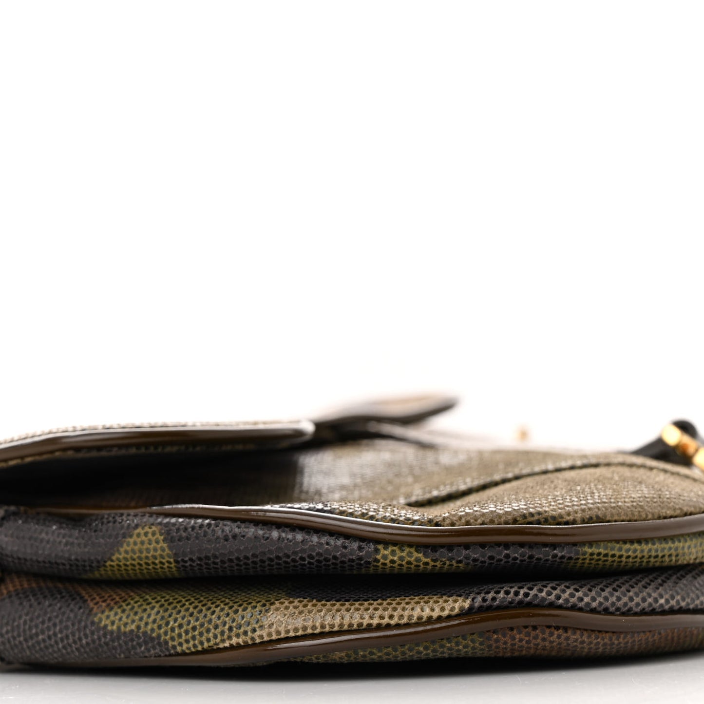 Pixelated Calfskin Camouflage Saddle Bag