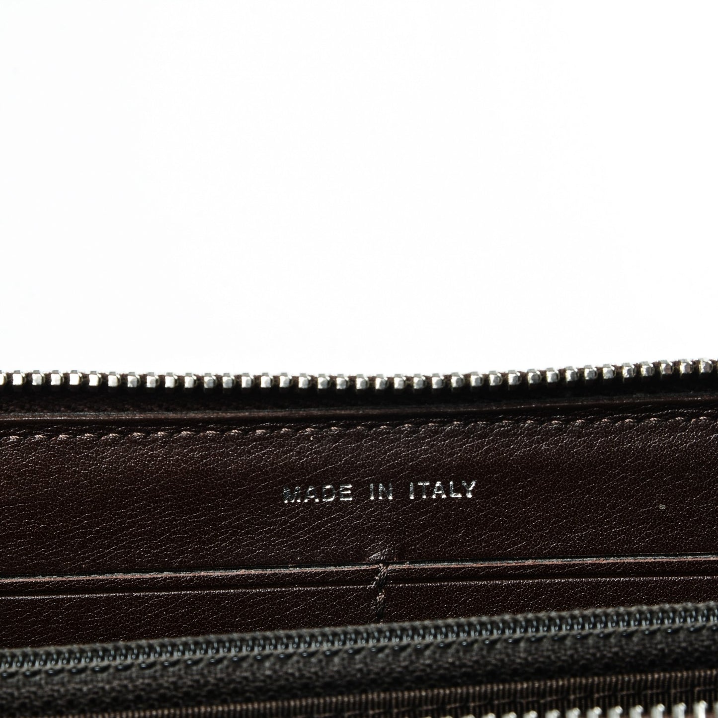 Caviar Quilted Large Gusset Zip Around Wallet Dark Brown