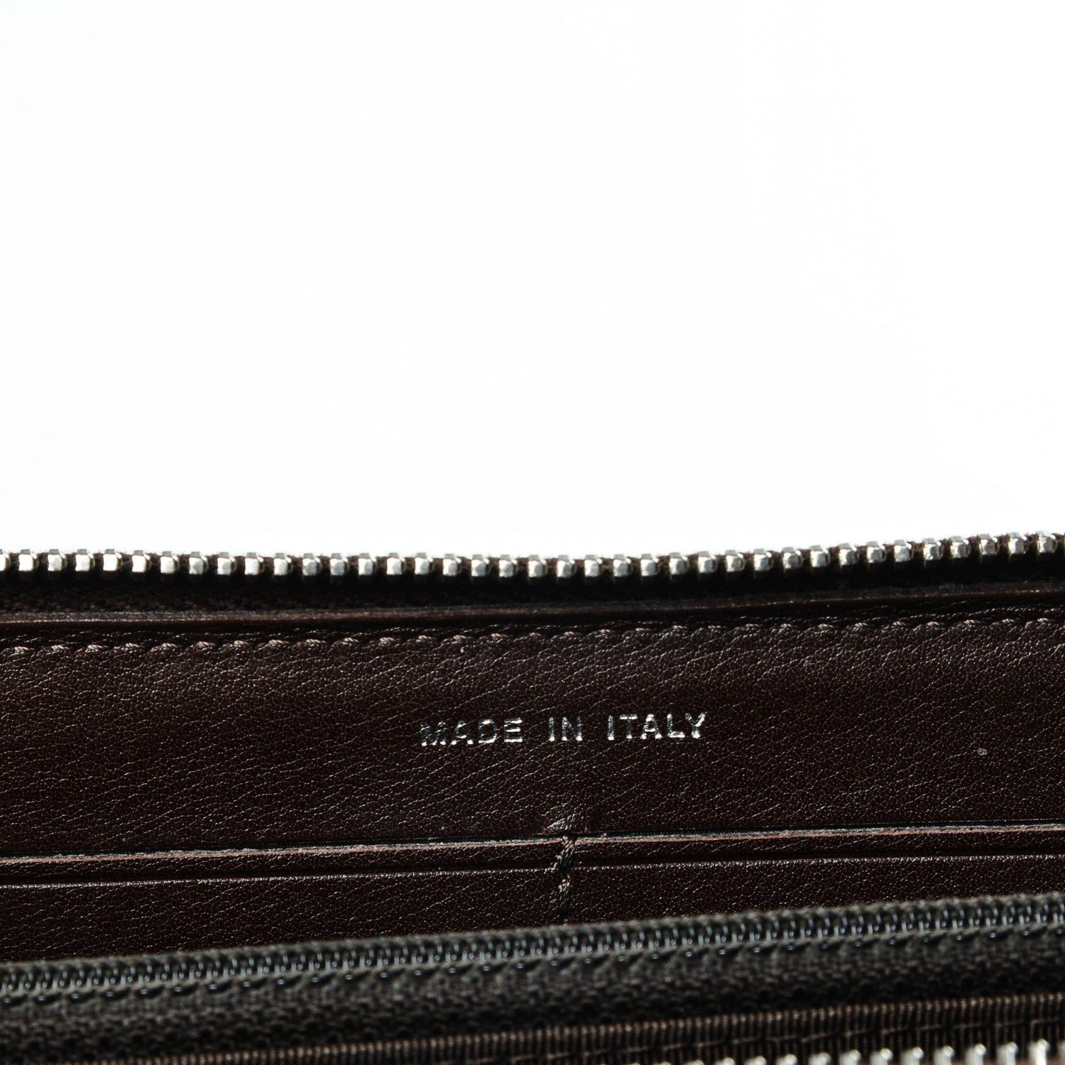 Chanel Caviar Quilted Large Gusset Zip Around Wallet Dark Brown 8 of 9