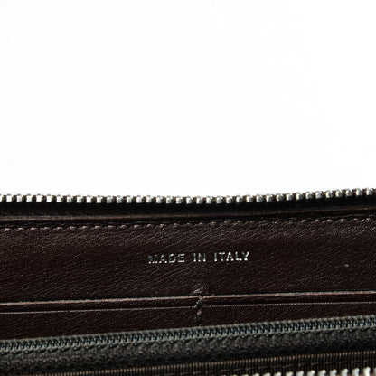 Chanel Caviar Quilted Large Gusset Zip Around Wallet Dark Brown 8 of 9