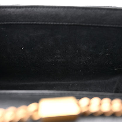 Saint Laurent Suede Calfskin Small Classic Y Quilted Monogram Kate Satchel Black 10 of 13
