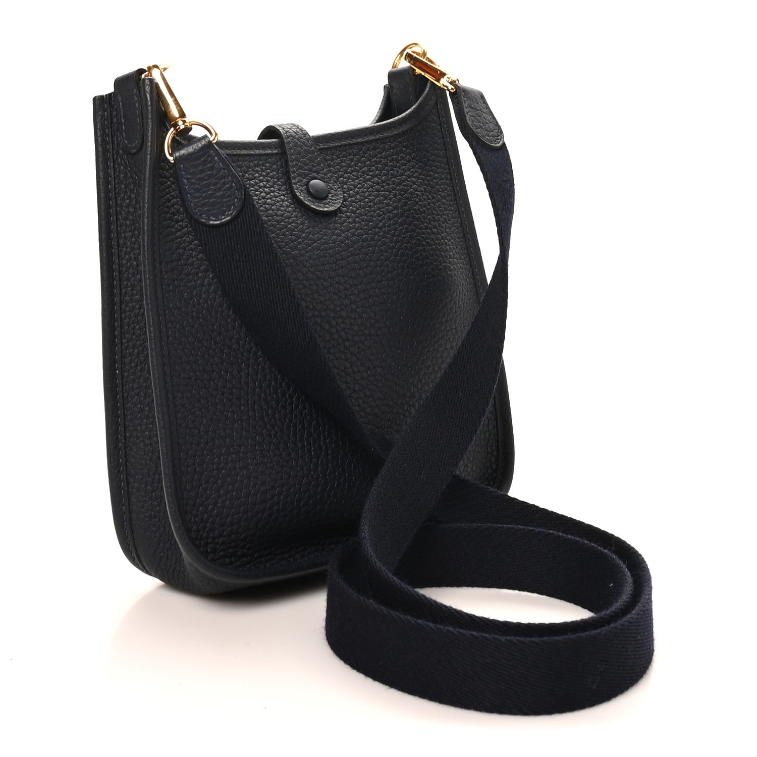Hermes Taurillon Clemence Evelyne TPM Bleu Nuit Bleu Nuit 3 of 10