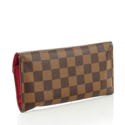 Louis Vuitton Damier Ebene Josephine Wallet Red 3 of 9
