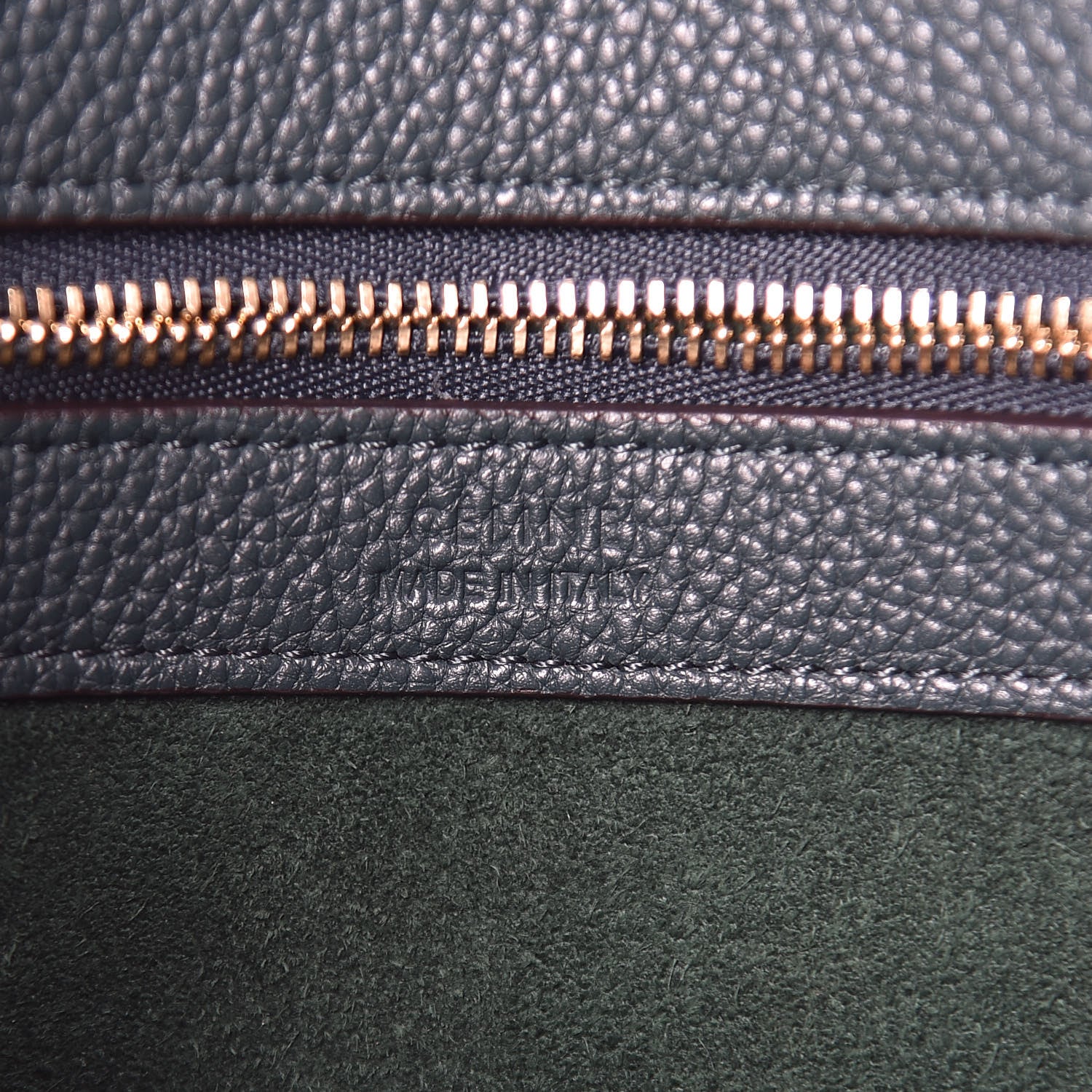 Celine Soft Grained Calfskin Small Belt Cabas Phantom Amazone 7 of 14