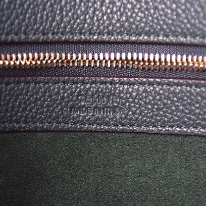 Celine Soft Grained Calfskin Small Belt Cabas Phantom Amazone 7 of 12