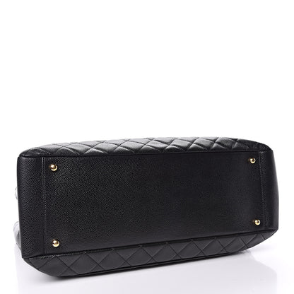 Chanel Caviar Quilted XL Grand Shopping Tote GST Black 4 of 9