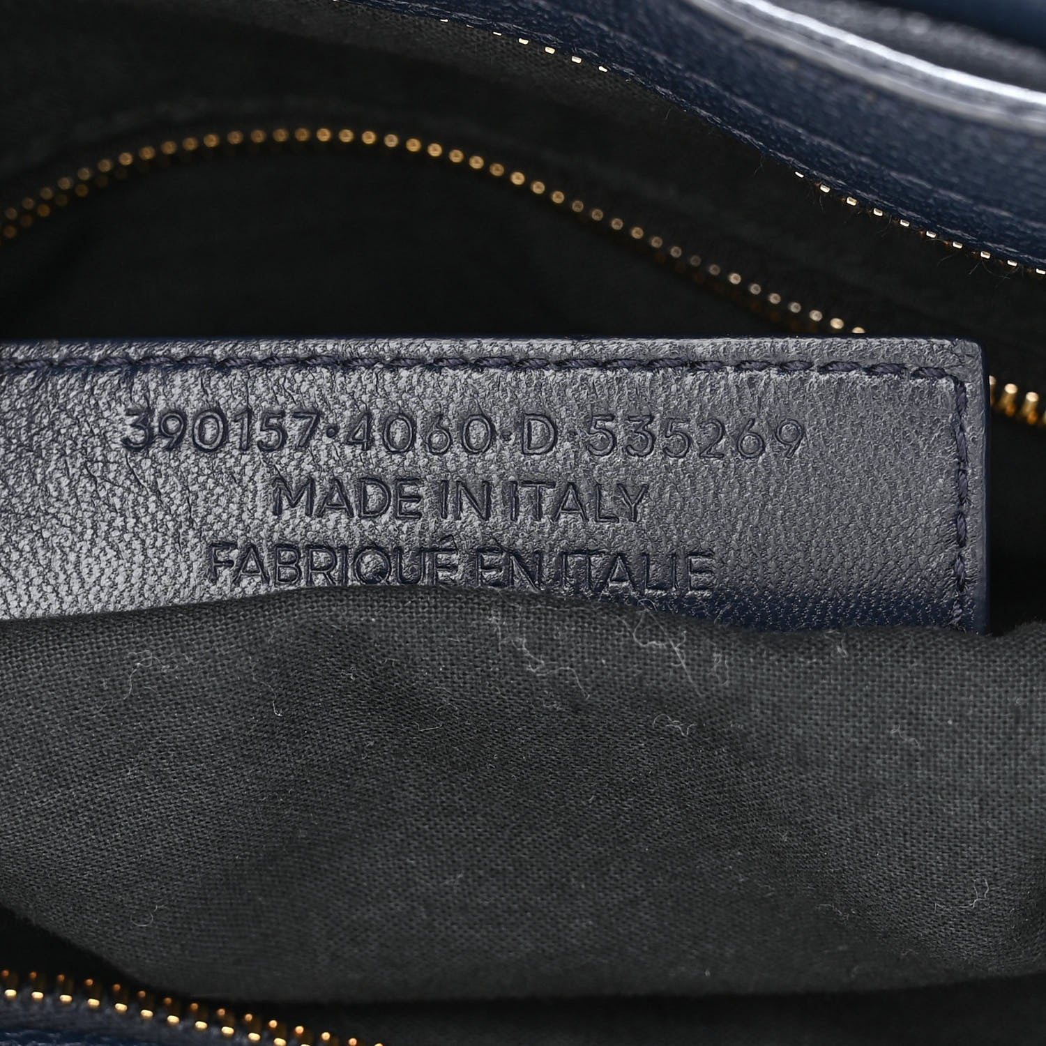 Balenciaga Chevre Gold Metallic Edge Hardware Velo Bleu Nuit Dark Sea 8 of 9